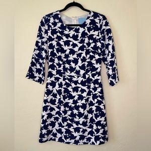 Patterned 3/4 sleeve dress